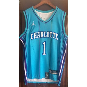 NBA Charlotte Hornets blue jersey
