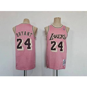 NBA Los Angeles Lakers pink Throwback jersey