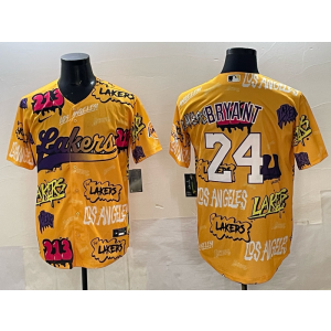 NBA Los Angeles Lakers yellow Vapor jersey