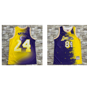 NBA Los Angeles Lakers yellow Throwback jersey