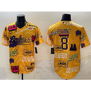 NBA Los Angeles Lakers yellow Vapor jersey