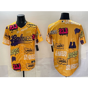 NBA Los Angeles Lakers yellow Vapor jersey