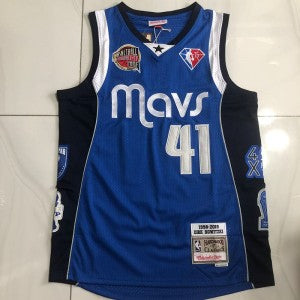 NBA Dallas Mavericks blue jersey