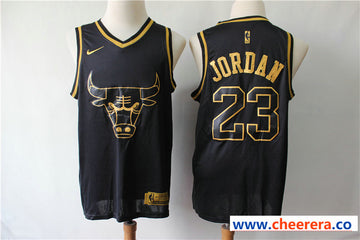NBA Michael Jordan Chicago Bulls black jersey
