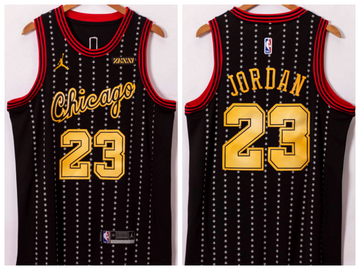NBA Michael Jordan Chicago Bulls black jersey