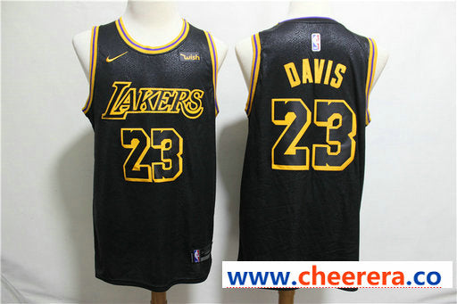NBA Anthony Davis Los Angeles Lakers black jersey