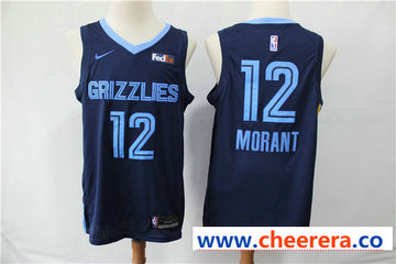 NBA Ja Morant Memphis Grizzlies navy jersey