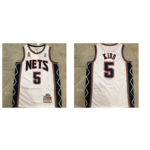 NBA Brooklyn Nets white Throwback jersey
