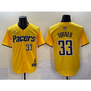 NBA Indiana Pacers yellow Vapor jersey