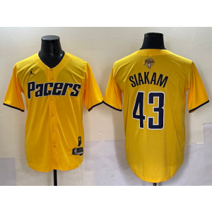 NBA Indiana Pacers yellow Vapor jersey