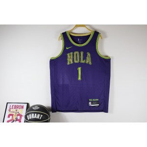 NBA New Orleans Pelicans purple jersey