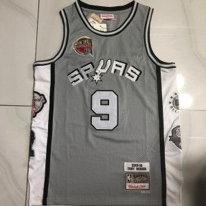 NBA San Antonio Spurs grey Throwback jersey