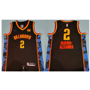 NBA Oklahoma City Thunder black jersey