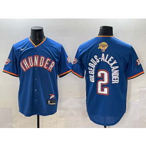 NBA Oklahoma City Thunder blue Vapor jersey