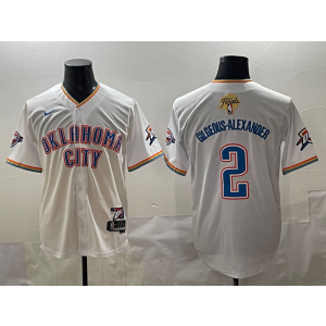 NBA Oklahoma City Thunder white Vapor jersey