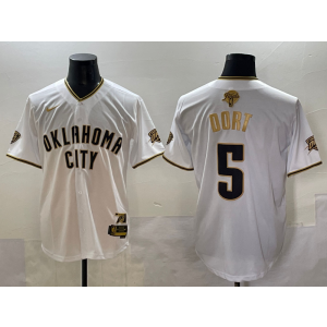 NBA Oklahoma City Thunder white Vapor jersey