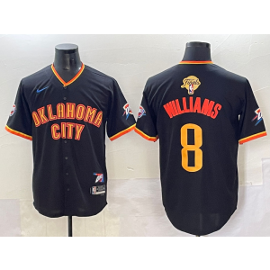NBA Oklahoma City Thunder black Vapor jersey