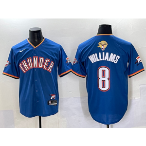 NBA Oklahoma City Thunder blue Vapor jersey