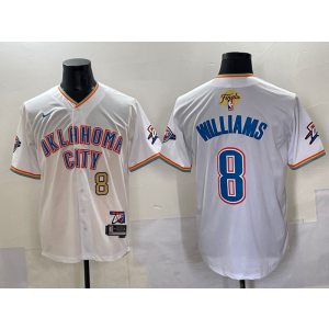 NBA Oklahoma City Thunder white Vapor jersey