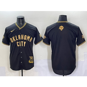NBA Blank Oklahoma City Thunder black Vapor jersey