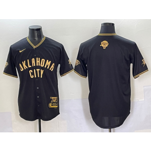NBA Blank Oklahoma City Thunder black Vapor jersey