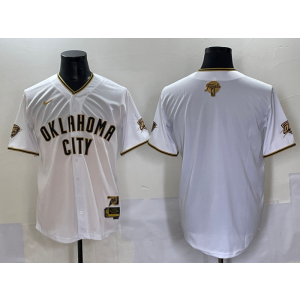 NBA Blank Oklahoma City Thunder white Vapor jersey