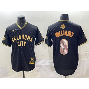 NBA Thunders NBA Thunders 8 Williams black Vapor jersey