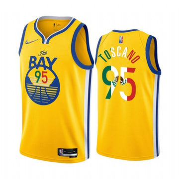 NBA Golden State Warriors yellow jersey