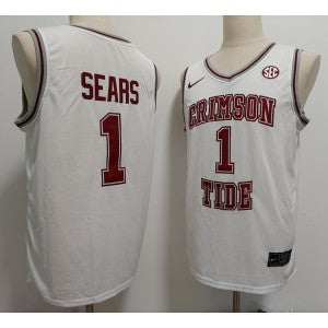 NCAA Alabama Crimson Tide white Vapor jersey