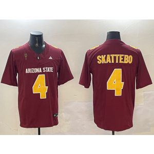 NCAA Arizona State NCAA Arizona State 4 C red Vapor jersey