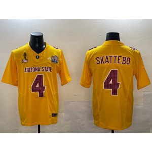 NCAA Arizona State NCAA Arizona State 4 C yellow Vapor jersey