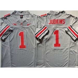 NCAA Ohio State Buckeyes gray Vapor jersey
