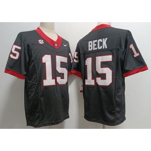 NCAA Bulldogs NCAA Bulldogs 15 Carson Beck black Vapor jersey