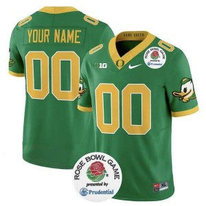 Custom Oregon Ducks green Vapor jersey