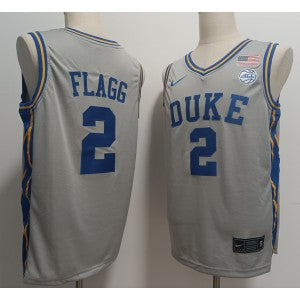 NCAA Duke Blue Devils grey Vapor jersey