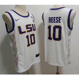 NCAA LSU Tigers white Vapor jersey