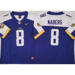 NCAA LSU Tigers purple Vapor jersey
