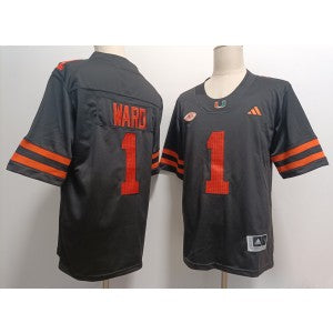 NCAA Miami Hurricanes black Vapor jersey