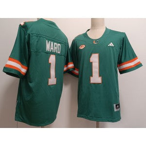 NCAA Miami Hurricanes green Vapor jersey