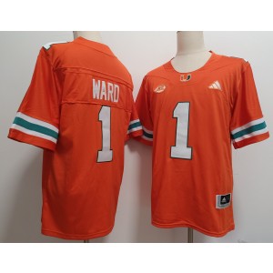 NCAA Miami Hurricanes orange Vapor jersey