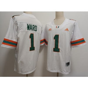 NCAA Miami Hurricanes white Vapor jersey
