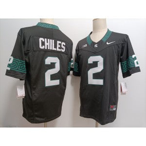 NCAA Michigan State Spartans black Vapor jersey