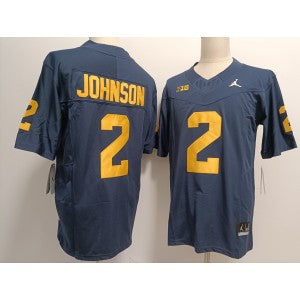 NCAA Michigan Wolverines blue Vapor jersey