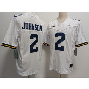 NCAA Michigan Wolverines white Vapor jersey