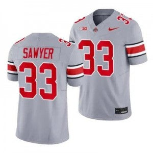 NCAA Ohio State Buckeyes grey Vapor jersey