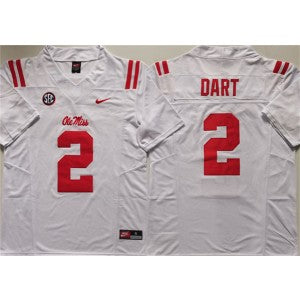 NCAA Ole Miss Rebels white Vapor jersey