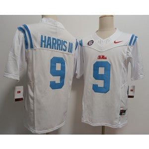 NCAA Ole Miss Rebels white Vapor jersey