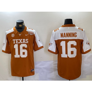 NCAA Texas Longhorns orange Vapor jersey