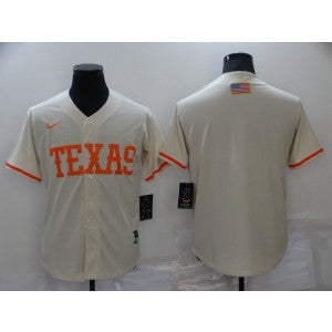 NCAA Texas Longhorns cream Vapor jersey