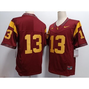NCAA USC Trojans red Vapor jersey
